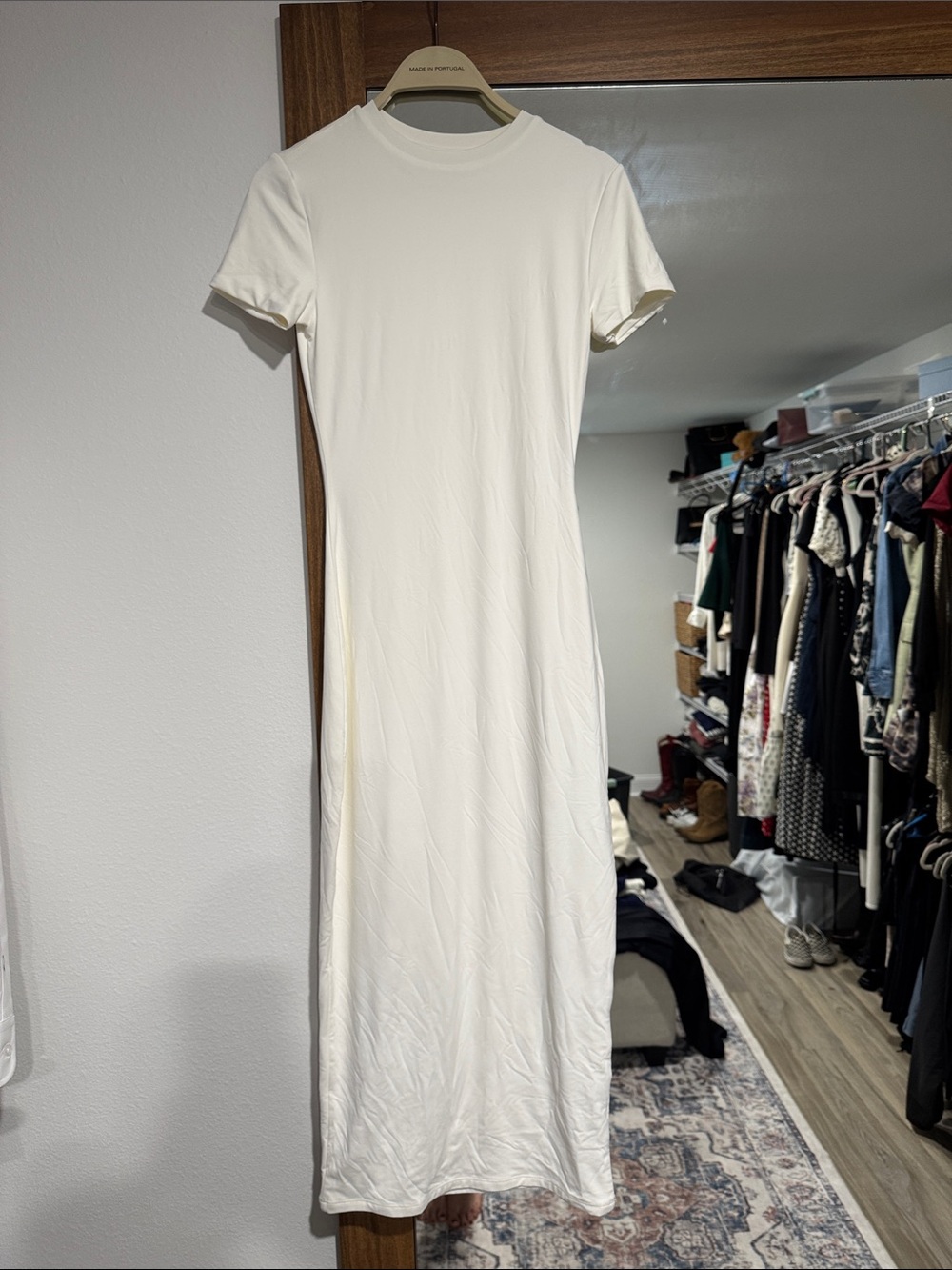 Meshki Basics Short-Sleeve Midi Dress NWOT